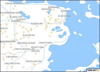 map of ‘Izbat Ḩasan Abū ‘Abduh